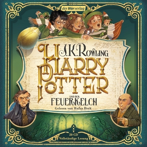 Das Hörbuchcover von "Harry Potter und der Feuerkelch". Band 4 der Harry-Potter Reihe.