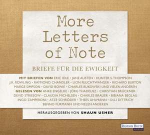 Das Hörbuchcover von "More Letters of Note"