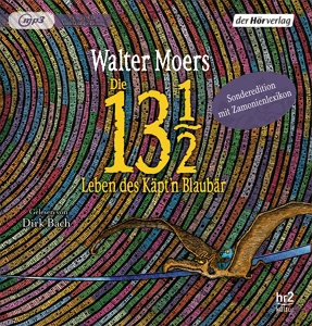 Das Hörbuchcover von "Die 13 1/2 Leben des Käpt'n Blaubär" von Walter Moers. Drücke die Eingabe- oder die Leertaste um zur Rezension zu gelangen.