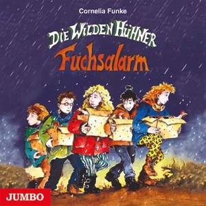 Das Hörbuchcover von "Die wilden Hühner Fuchsalarm" Band 3 der wilden-Hühner-Reihe.
