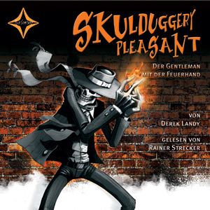 Das Hörbuchcover von "Skulduggery Pleasant Band 1".