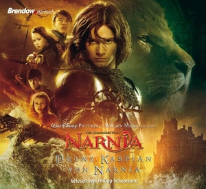 Das Hörbuchcover von "Prinz Kaspian von Narnia" Band 4 der Narnia-Reihe.