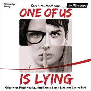 Das Hörbuchcover von "One of us is lying"