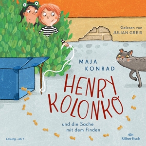 Das Hörbuchcover von "Henry Kolonko und die Sache mit dem Finden"